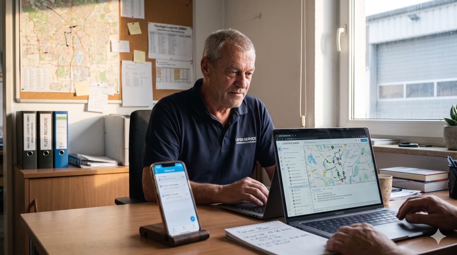 Tourenübersicht auf Laptop und Smartphone
